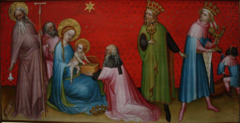 The Adoration of the Magi with Saint Anthony Abbot, flemish school